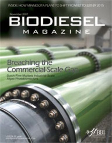 Biodiesel Magazine cover – our HDPE tube technology HDPE tube construction on Biodiesel Magazine cover