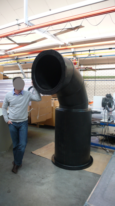 Sponge docking tube – 2m height 2m high HDPE sponge docking tube for cleaning systems