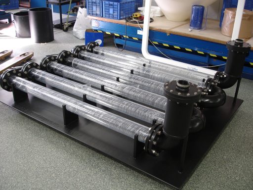 Mobile skid‑mounted HDPE demo system Skid-mounted HDPE demo system for exhibitions – fully working